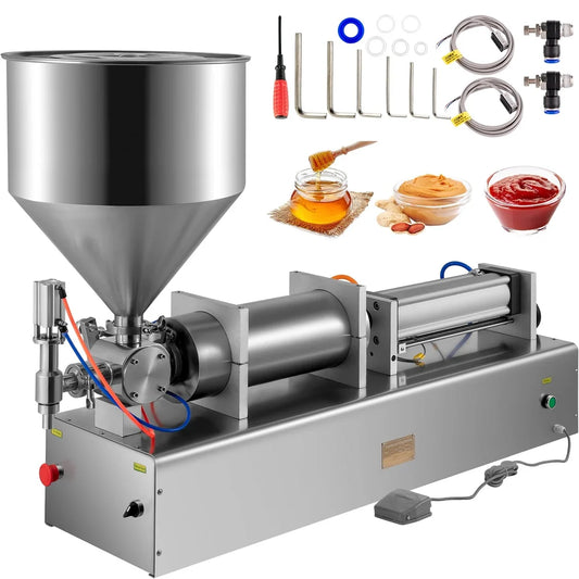 Semi-Automatic Pneumatic Paste and Liquid Filling Machine